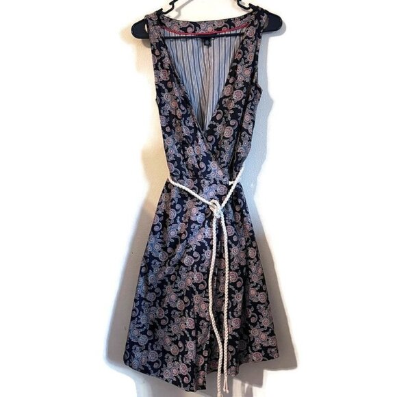 Tommy Hilfiger Paisley Rope tie wrap dress, size L - Picture 1 of 9